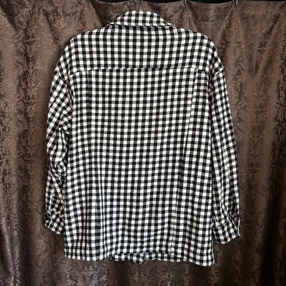 Buffalo Plaid / Check Shacket Topper Size Large - Picture 2 of 6
